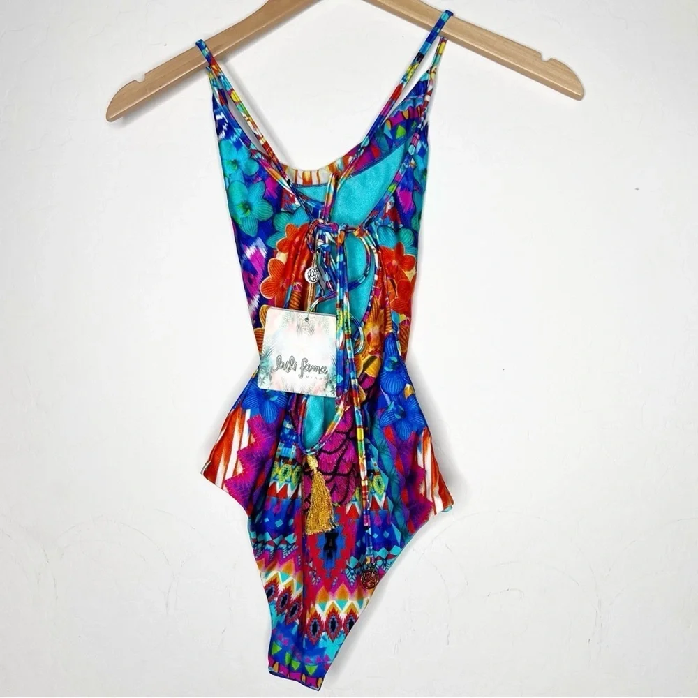 Luli Fama Miami Tribal Beach Be Scene One piece Swim Suit